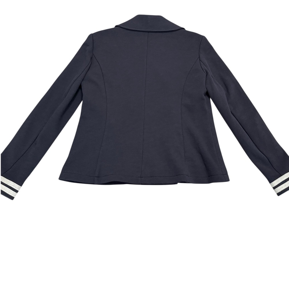 Lauren Ralph Lauren Navy Knit Nautical Jacket Anchor Button Double Breasted Sz S - Picture 9 of 14